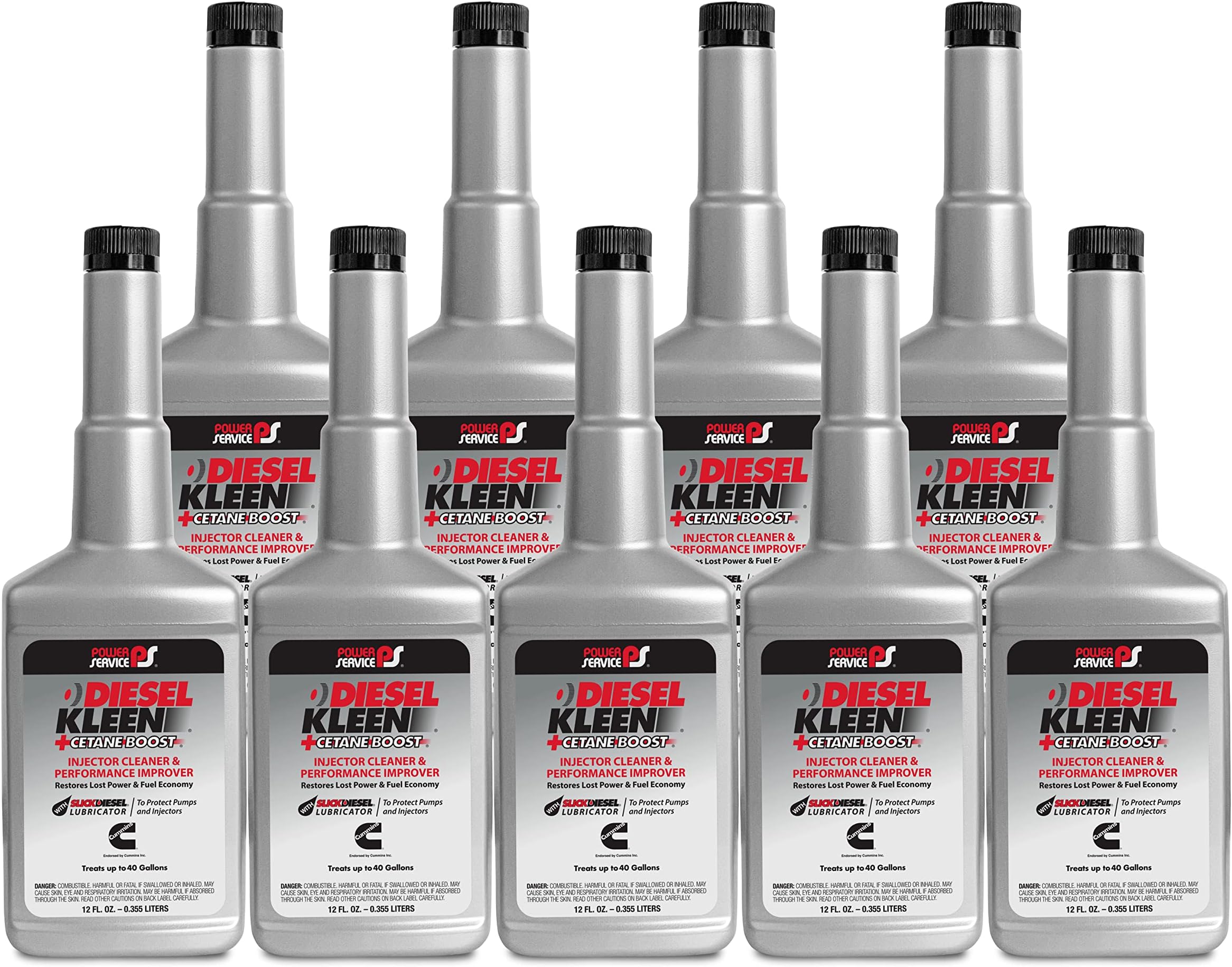 Power Service Diesel Kleen +Cetane Boost - 12 Ounce (Pack of 9)
