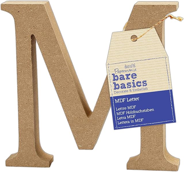 MDF Letter (1 piece) - Bare Basics - M