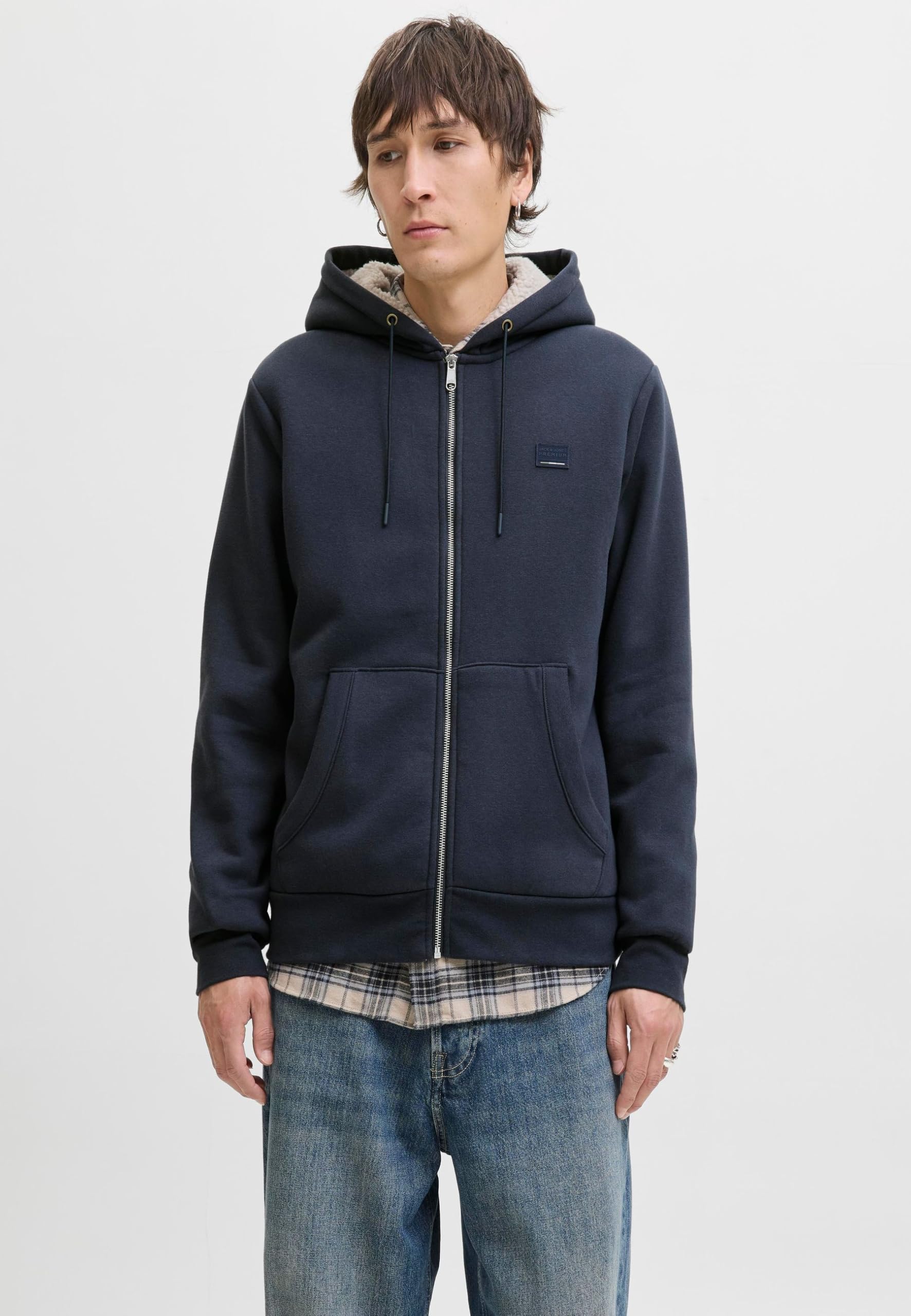 Jack & Jones Jprblumason Teddy Sweat Zip Ln – Bild 3