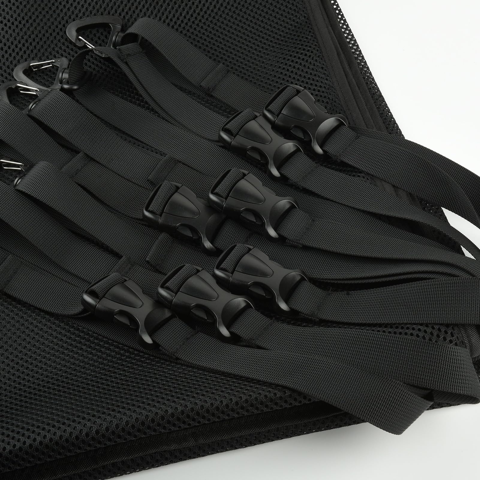 Bolsa de malla grande para piscina, plegable para exteriores, para flotadores de natación, juguetes de agua, toallas de playa y accesorios, solución de almacenamiento colgante para patios y piscinas