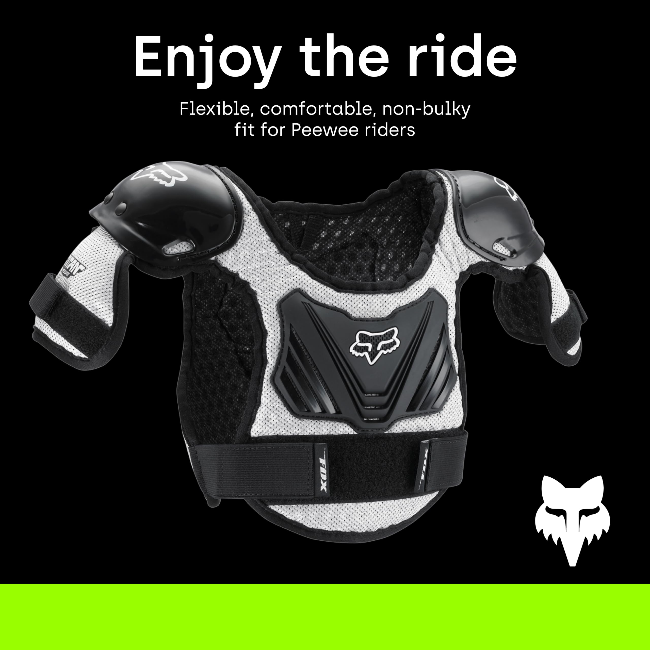 Fox Racing - Peewee Titan Roost Deflector – Pechera de Motocross Bicicleta de montaña – Transpirable, Ajustable, niños de 4 a 7 años, Protectores, Motocross
