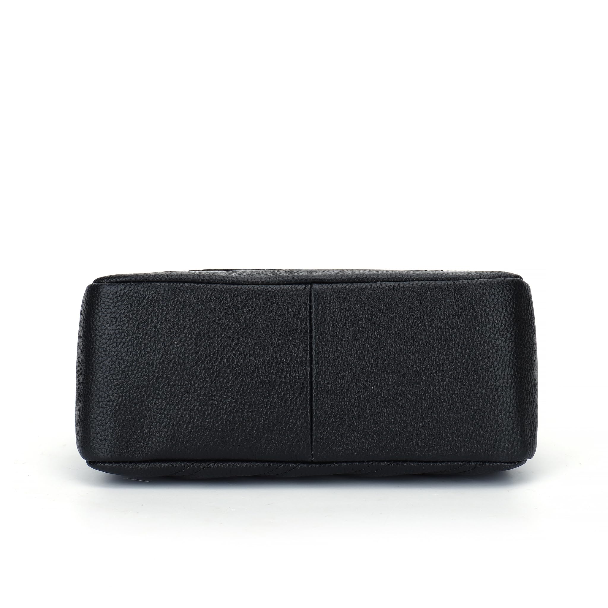 Carlheim Women's Shoulderbags Classis Genuine Leather, Black