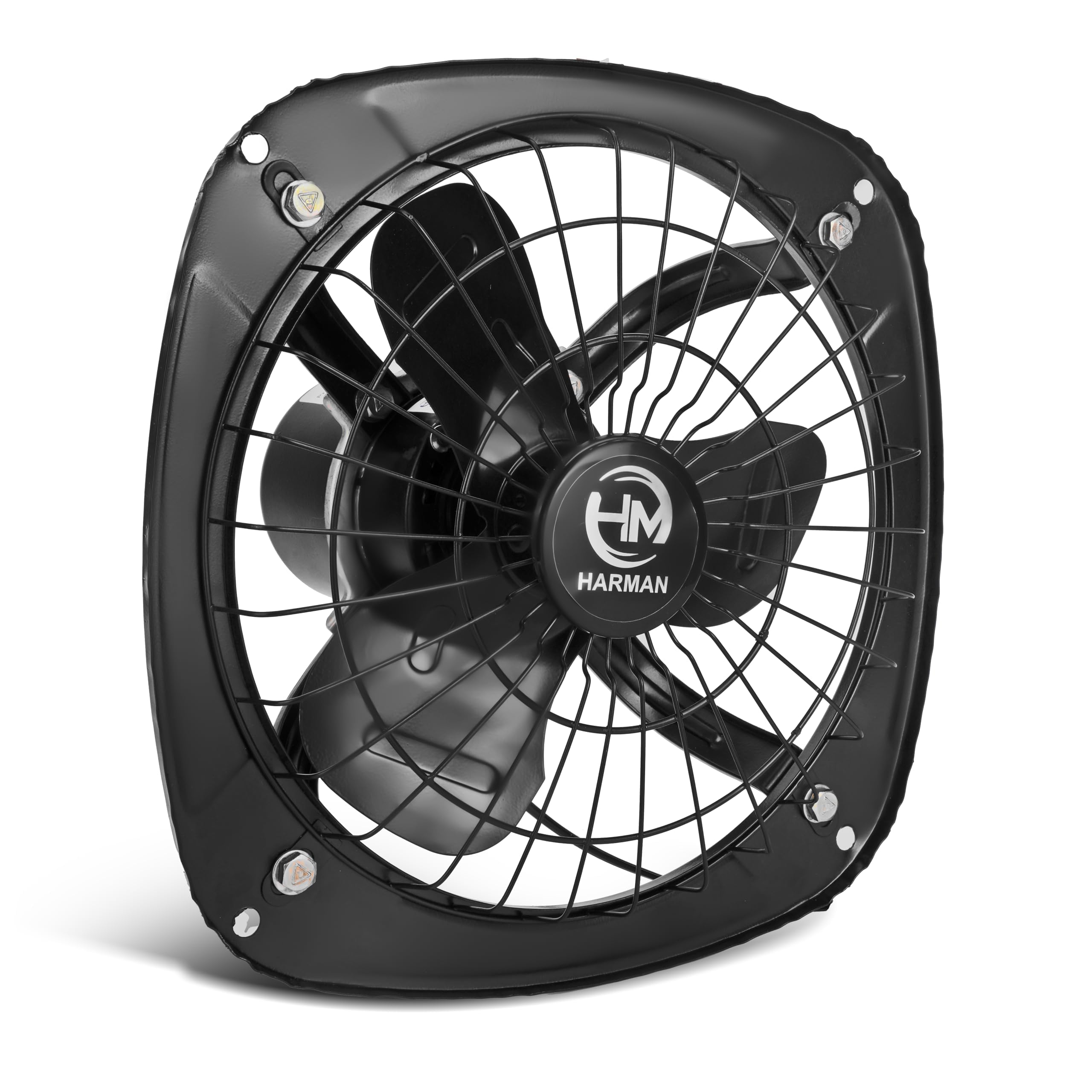 HM Heavy Duty High Speed Fresh Air Exhaust Fan For Kitchen | Bathroom | Rooms With 1 Year Warranty Made In India (Black) (9 Inch)