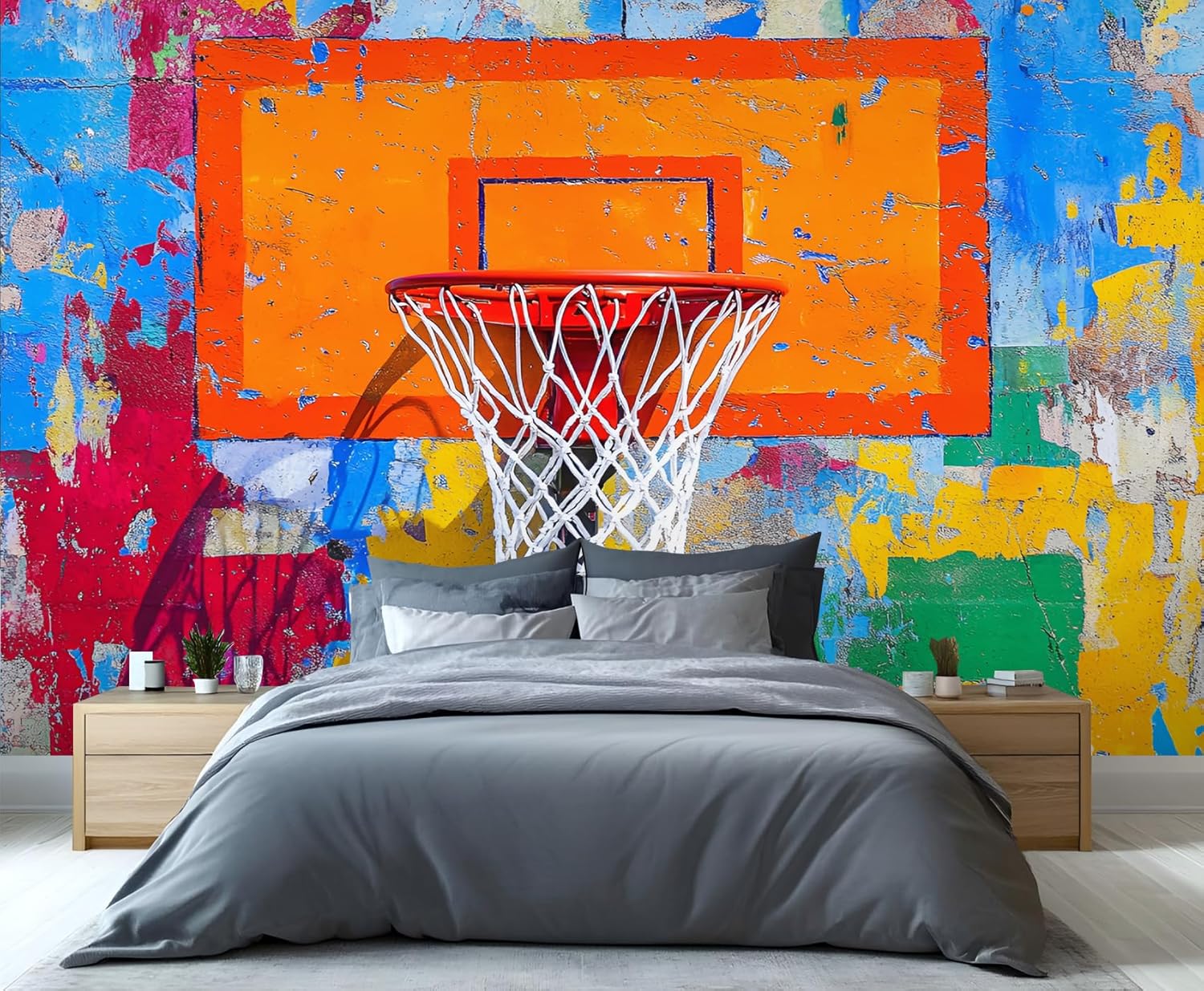 Graffiti Wall Mural, Abstract Graffiti Mural Wallpaper, Street Art Large Wall Mural, Wallpaper Photo Sticker for Teen Boy Girl Room Decoration (Not Peel n' Stick)