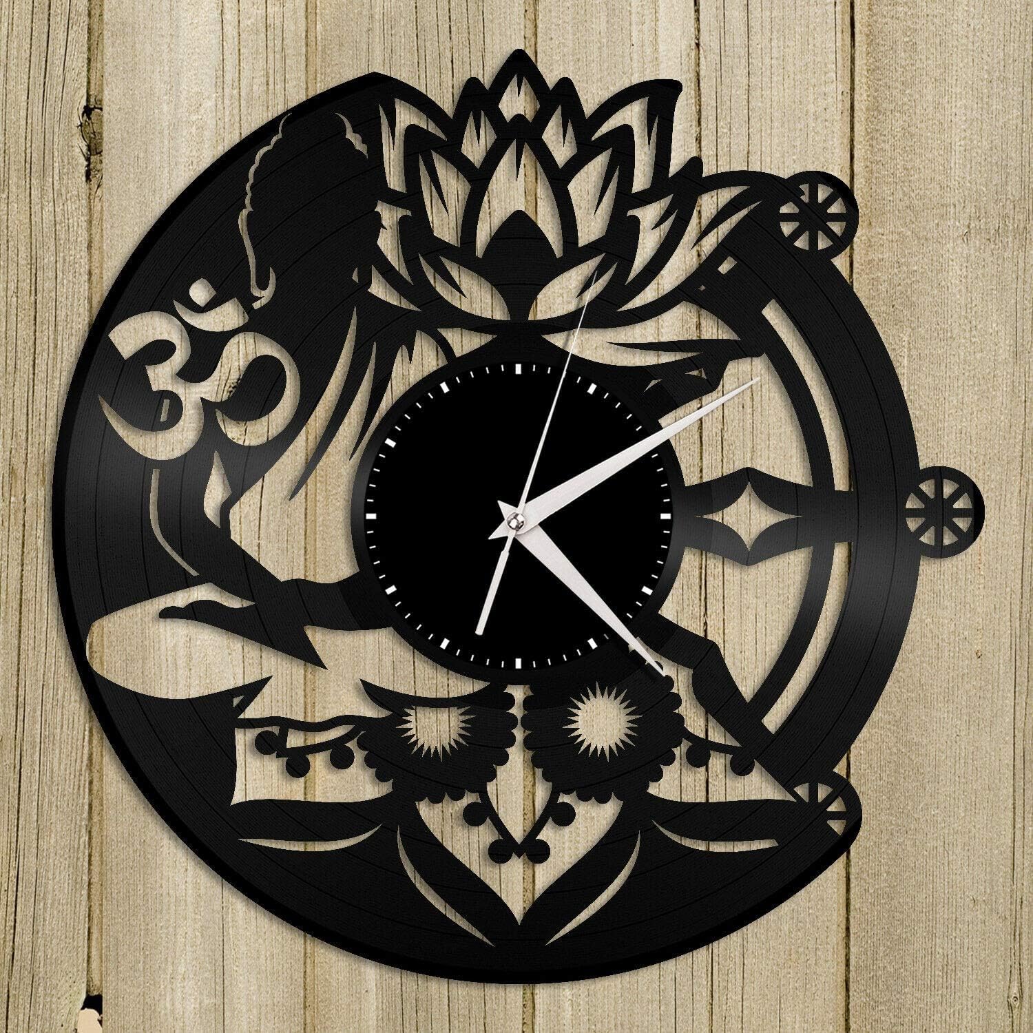 Buddhism Religion – Reloj de pared de vinilo, regalo único para amigos, decoración del hogar, habitación, diseño vintage, oficina, bar, habitación,