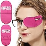 VEEJION 12PCS Eye Patches for Adults Kids Eye Patch for Glasses Treat Lazy Eye Amblyopia for Left or Right Eyes (Pink)