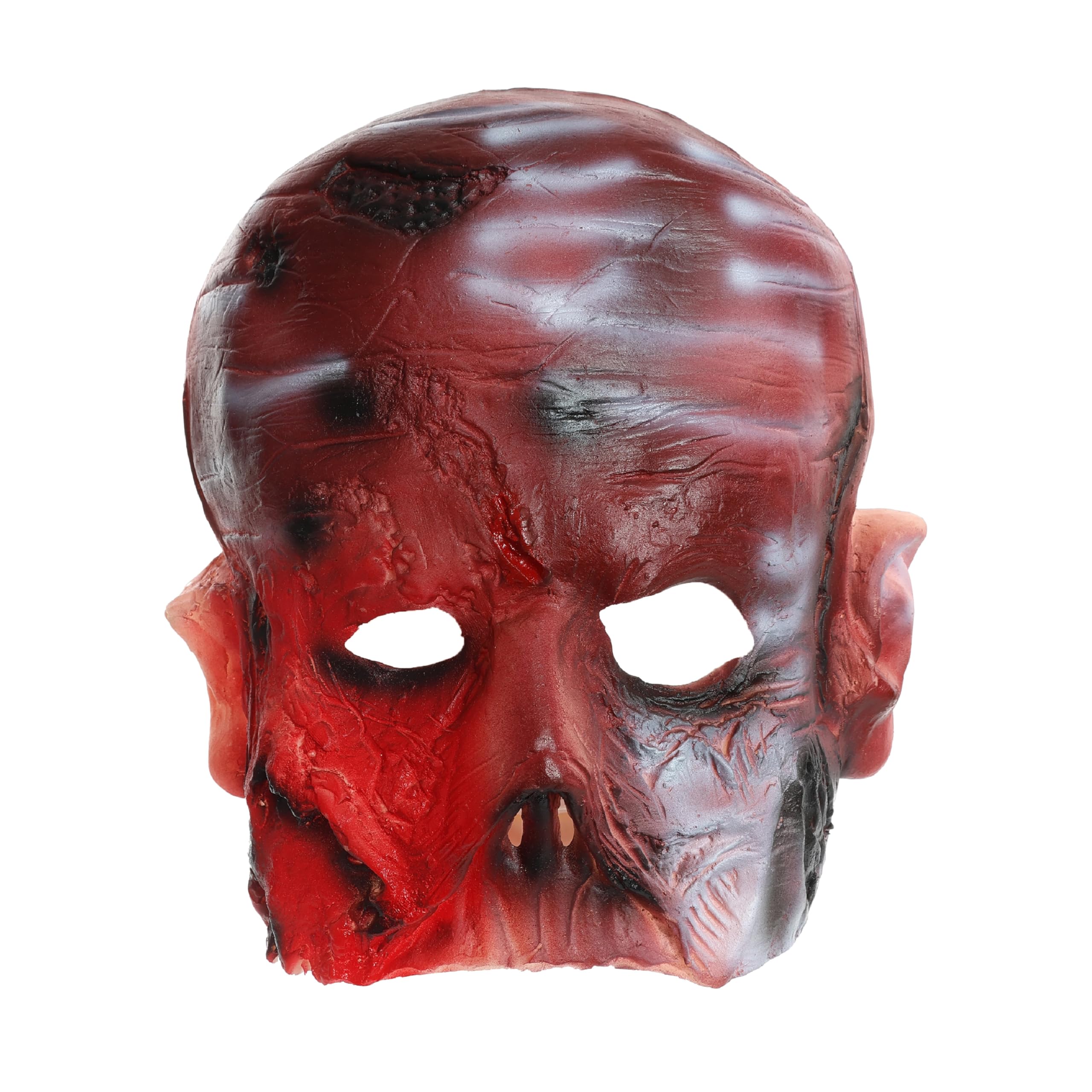 Burnt Face Halloween Mask – Pack Of 1 - Scary Latex Fancy Dress Accessory for Halloween Parties & Costume Events — image 1