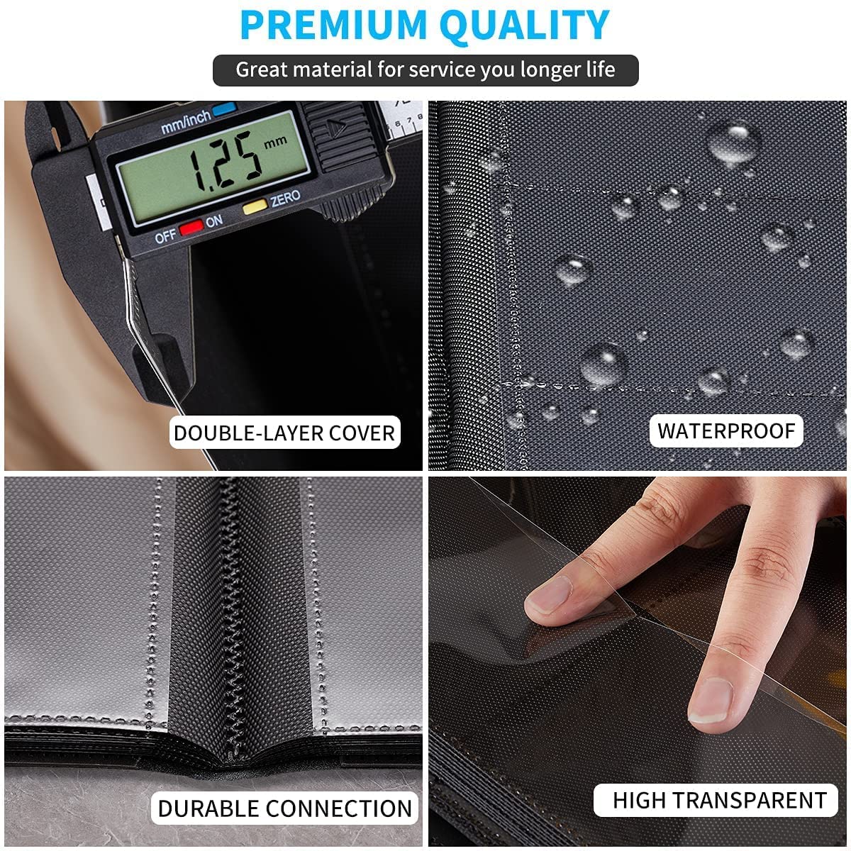 WAIZHIUA 9 Pocket Card Binder, 432 Pockets Trading Cards Binder with Elastic Strap - Image 3