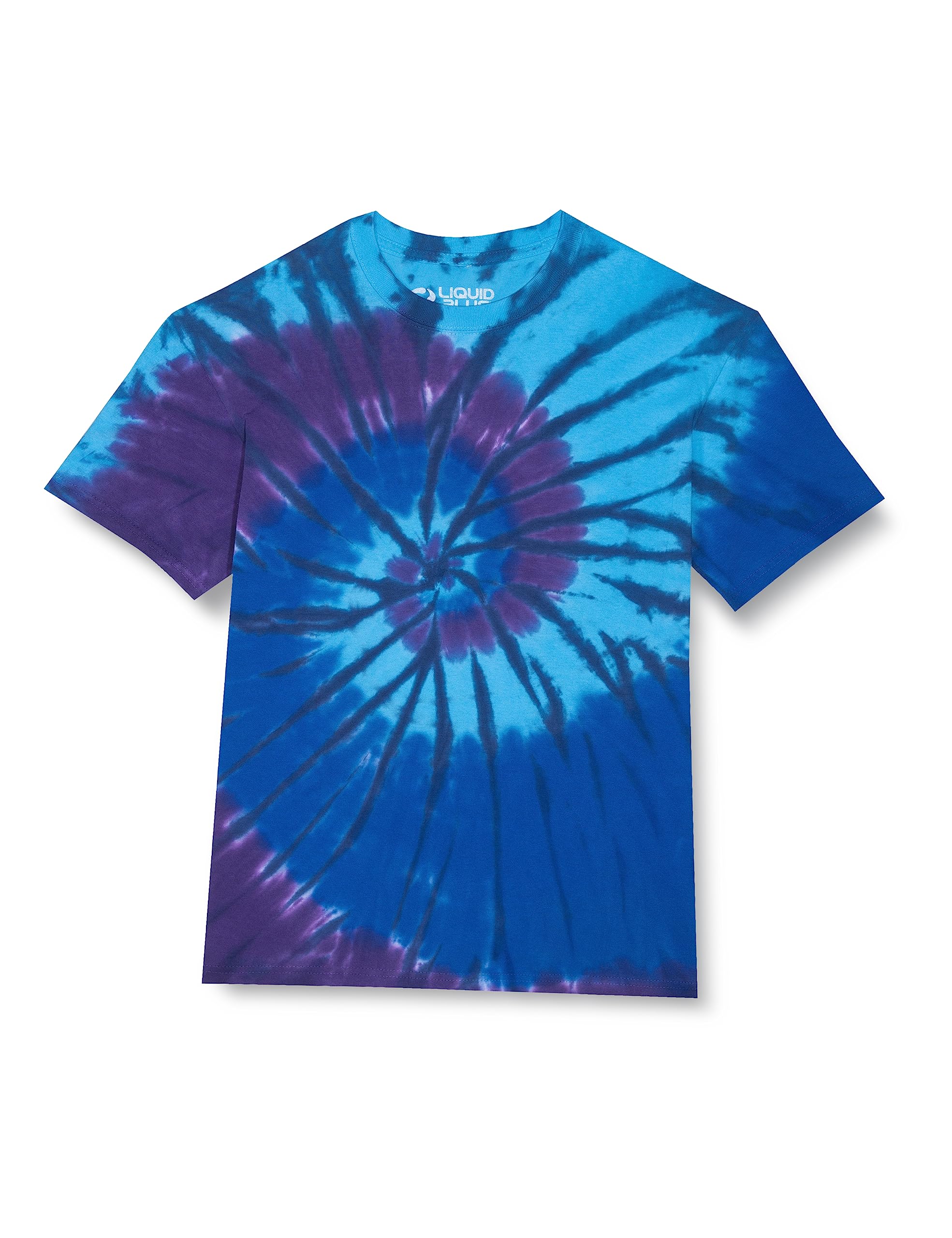 Liquid BlueMen's Spiral Streak T-Shirt, Blue