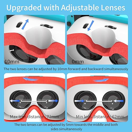 Miniatura 5 de DEVASO VR Headset for Nintendo Switch & Switch OLED Model, 3D VR Glasses with Adjustable Lens for Virtual Reality Gaming Experience, Switch VR Labo