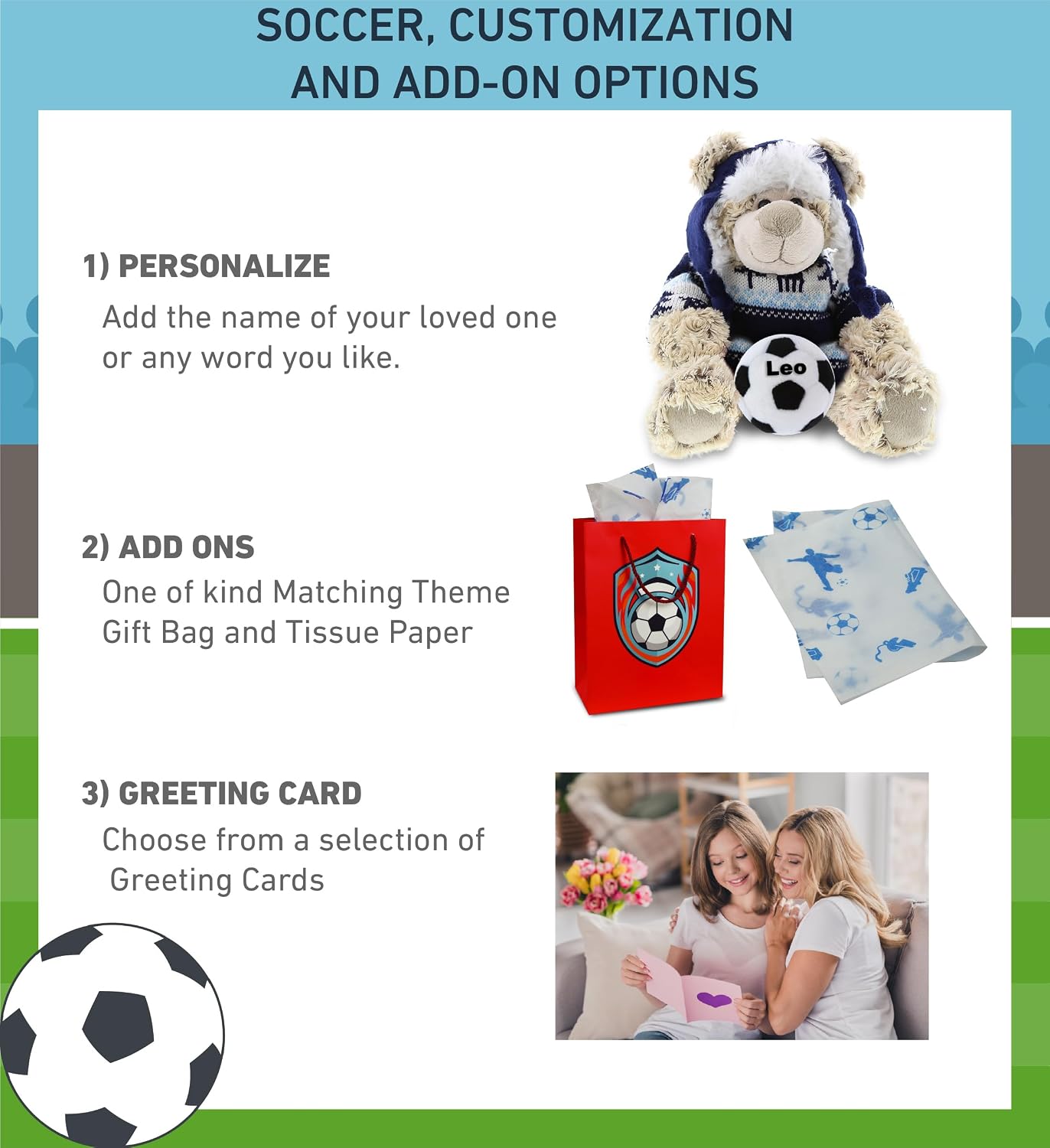 DolliBu Stuffed Polar Bear with Clothes and Soccer Ball Plush - Soft and Huggable Bear, Adorable Playtime Plush Toy, Cute Wild Life Gift, Super Soft Stuffed Doll Animal Toy for Kids, Adults - 10 Inch