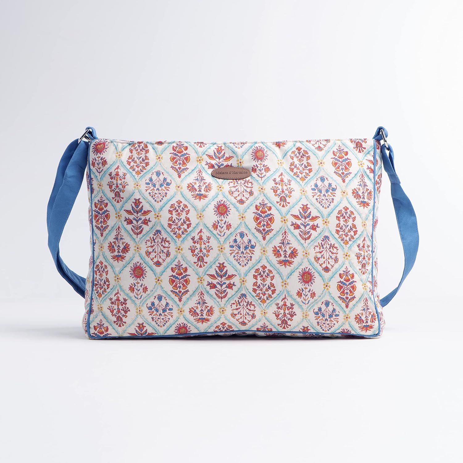 Maison d' Hermine Hand Bag Cotton Adjustable Shoulder Strap Cross Body Bag purse Zippered & Slip Pockets Easter Gifts