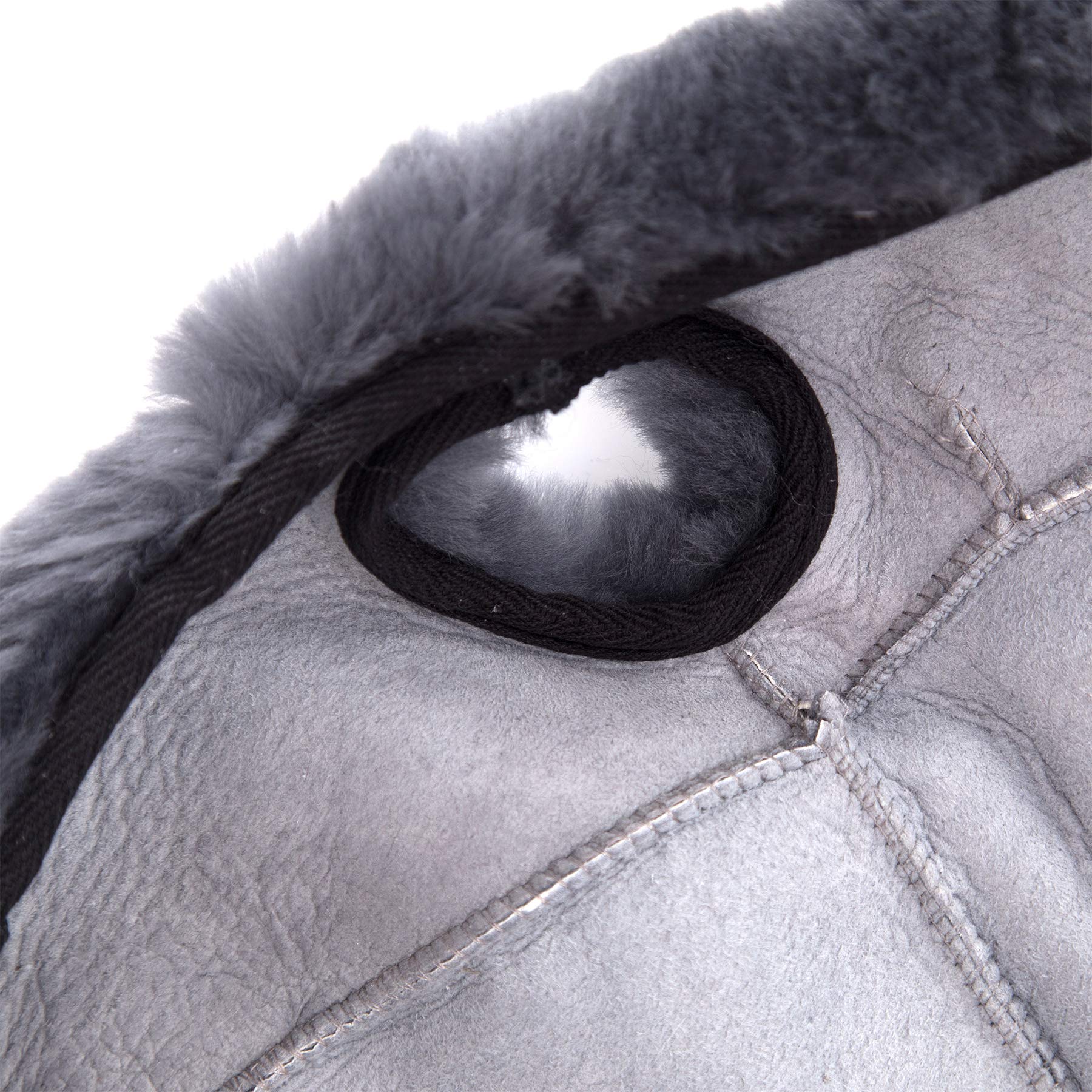 Western Merino Sheepskin Saddle Seat Cover - Funda para asiento de sillín, piel de cordero, color gris