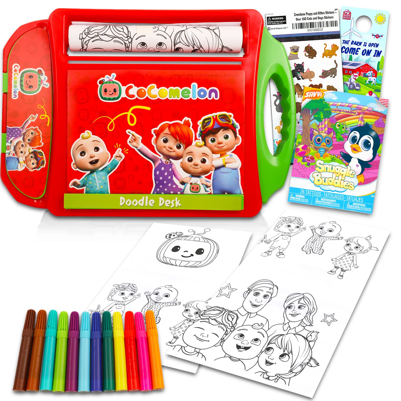 Buy Coloring Activity Set Doodle Desk 17 Pc