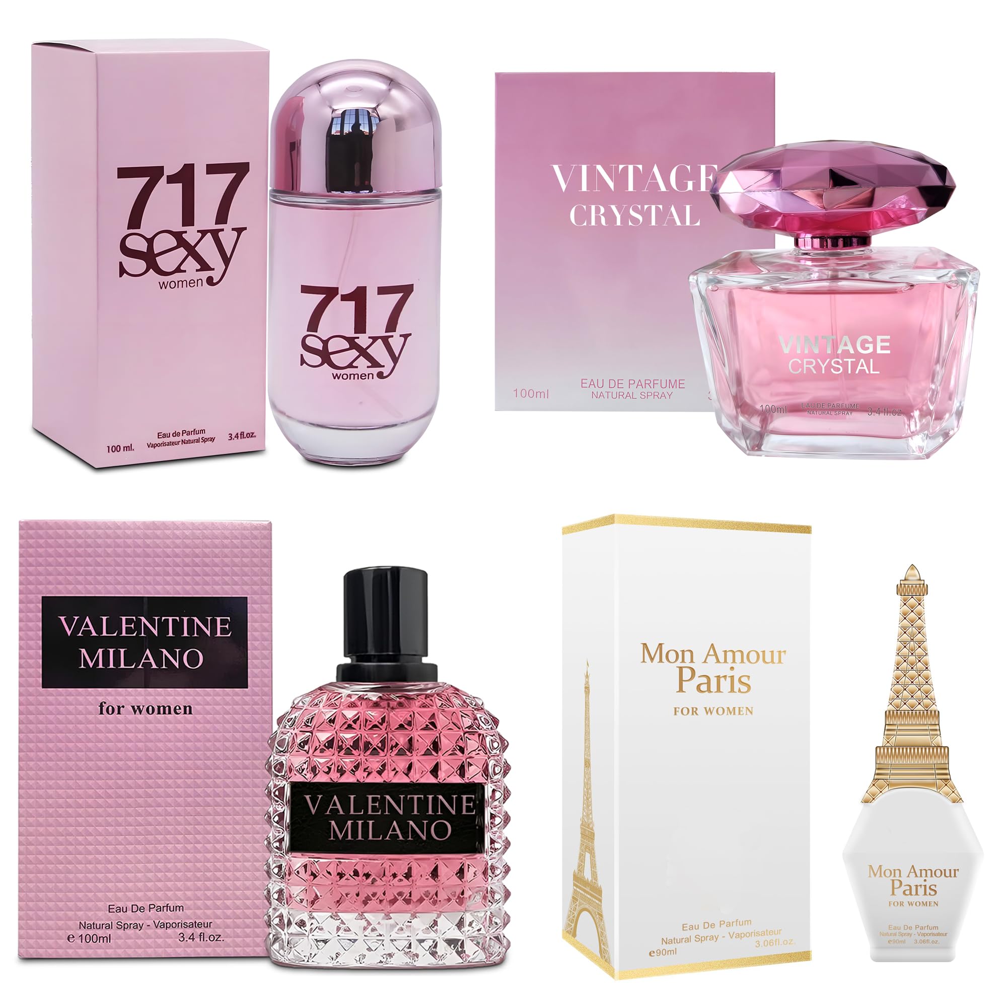 Amazon.com : A CENTER 4PCS Perfume Set for Women - Floral