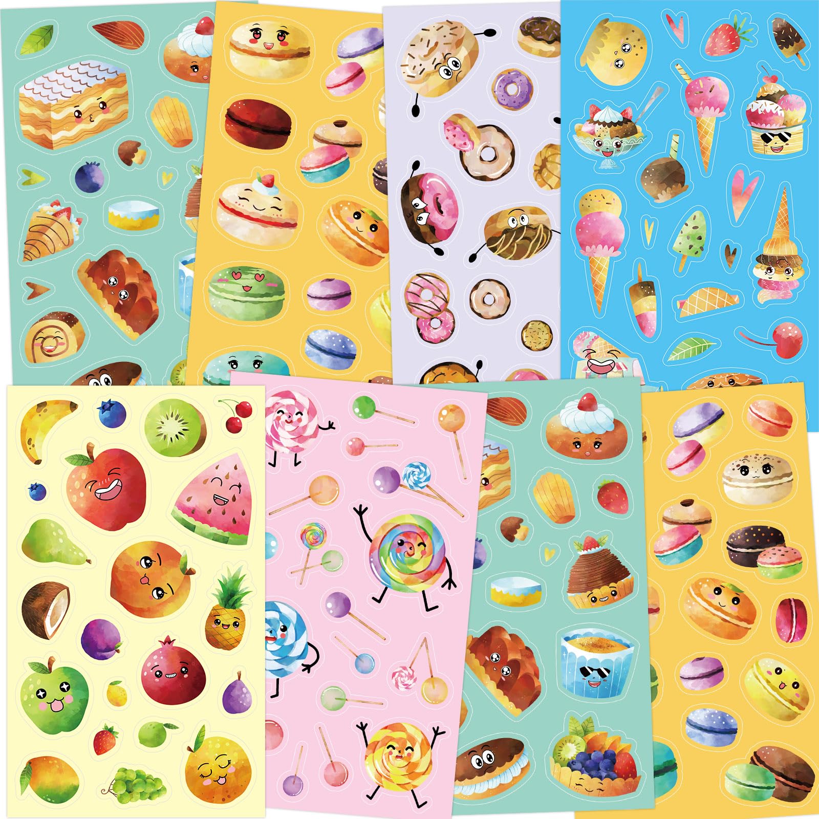 WorldBazaar Scratch Sniff Stickers 24 Sheets for Kids Smelly Scented Reward Stickers Classroom Home Office School Rewards Supplies