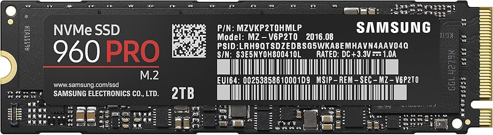 Samsung 960 PRO NVMe M.2 512GB SSD thumbnail 2
