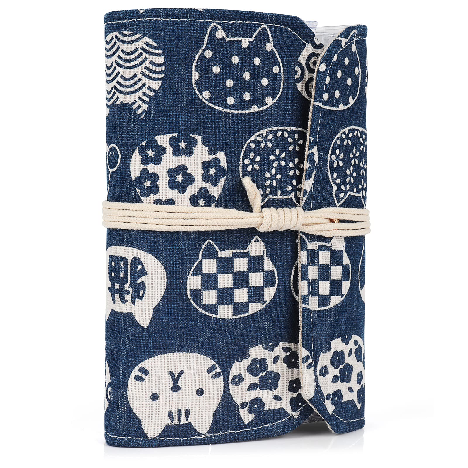 Coopay Knitting Needle Case, Circular Knitting Needles Storage Bag with 11 Clear Zipper Pockets for Short or Long Circular Pins Storage