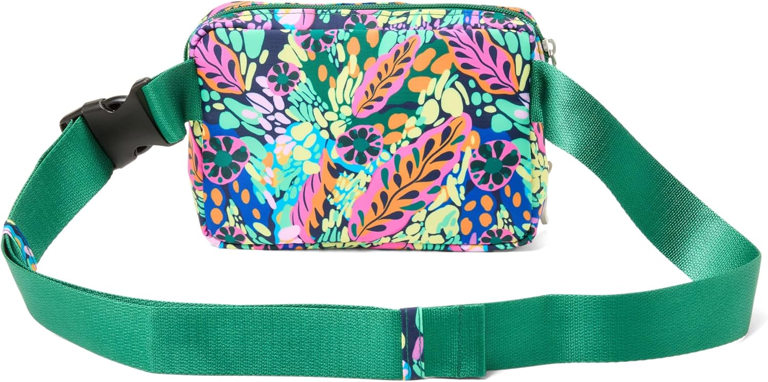 Baggallini Modern Belt Bag 5x8 Travel Fanny Pack Sling Bag Waistpack w/RFID Card Holder Water-resistant Crossbody Bag