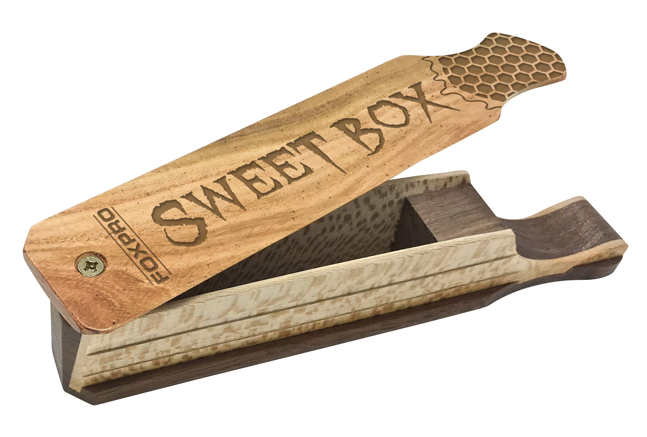 FOXPRO Sweet Box Honey Locust and Speckled Sycamore Wood Turkey Box Call