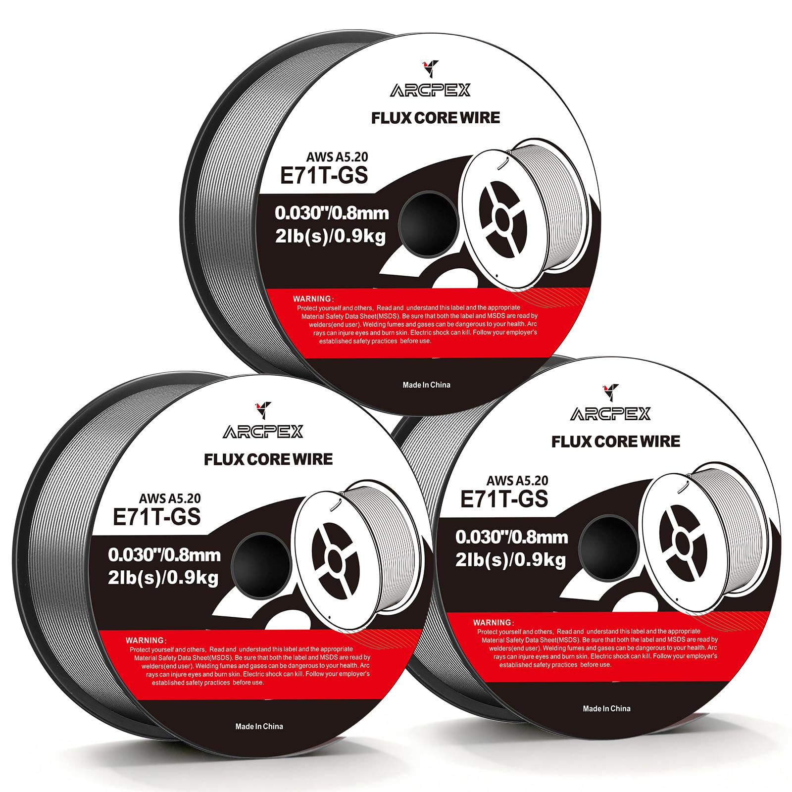 Flux Core Welding Wire, E71T-GS 030 MIG Welding Wire 2-Pound Spool
