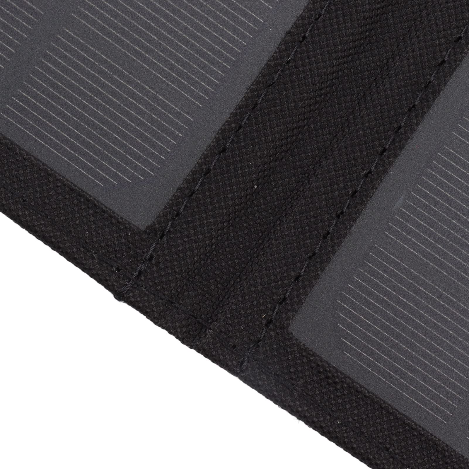 Caricatore monocristallino da 15w Caricatore solare Efficiente efficiente USB Outdoor Power Bank Black