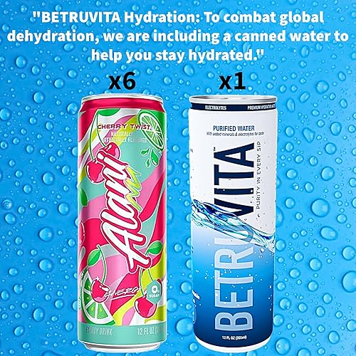 Miniatura 2 de Alani Energy Drink Cherry Twist (12 onzas líquidas, paquete de 6). Cada pedido está elegantemente empaquetado en una caja de la marca BETRULIGHT de