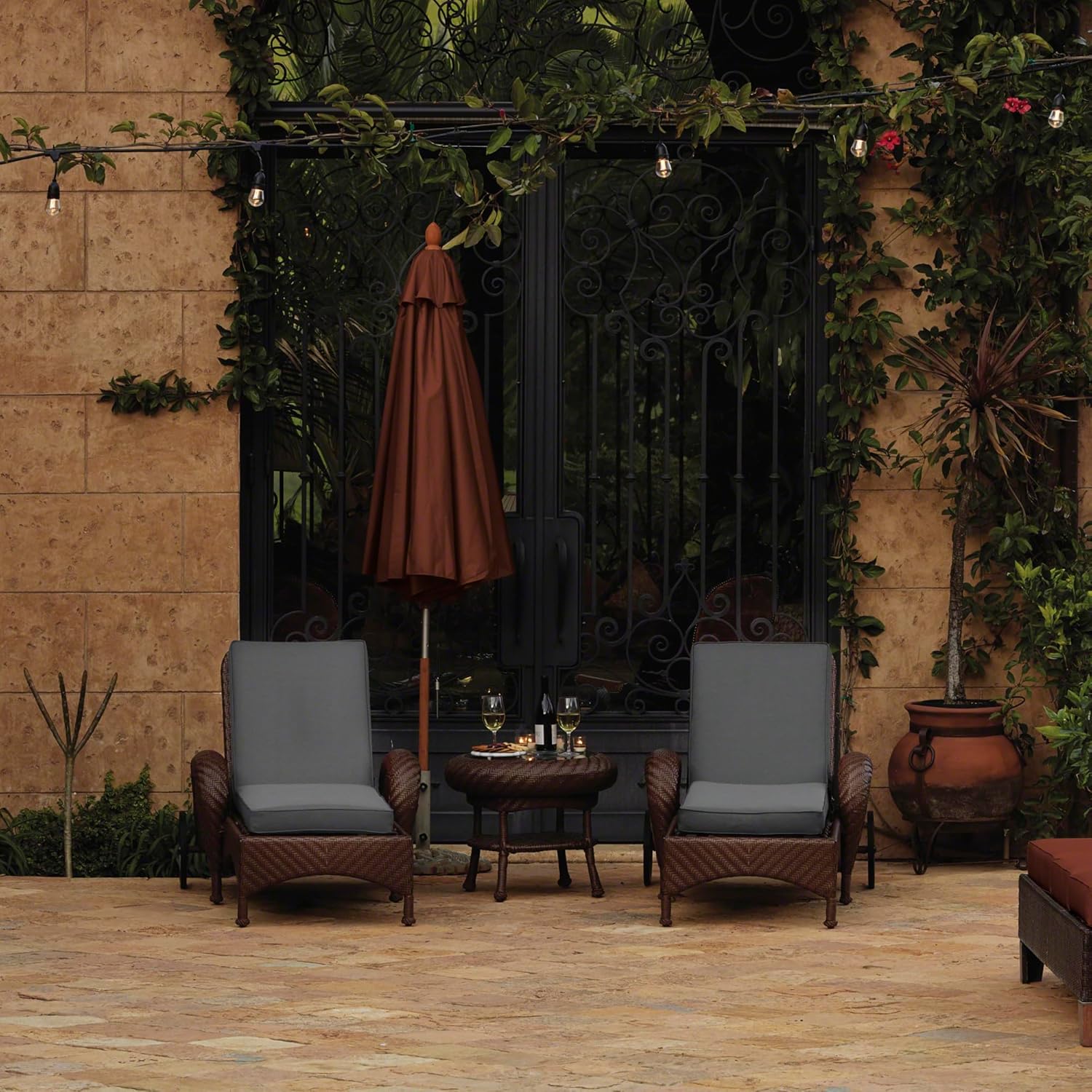 Classic Accessories Montlake FadeSafe Water-Resistant 72 x 21 x 3 Inch Patio Chaise Lounge Cushion, Light Charcoal