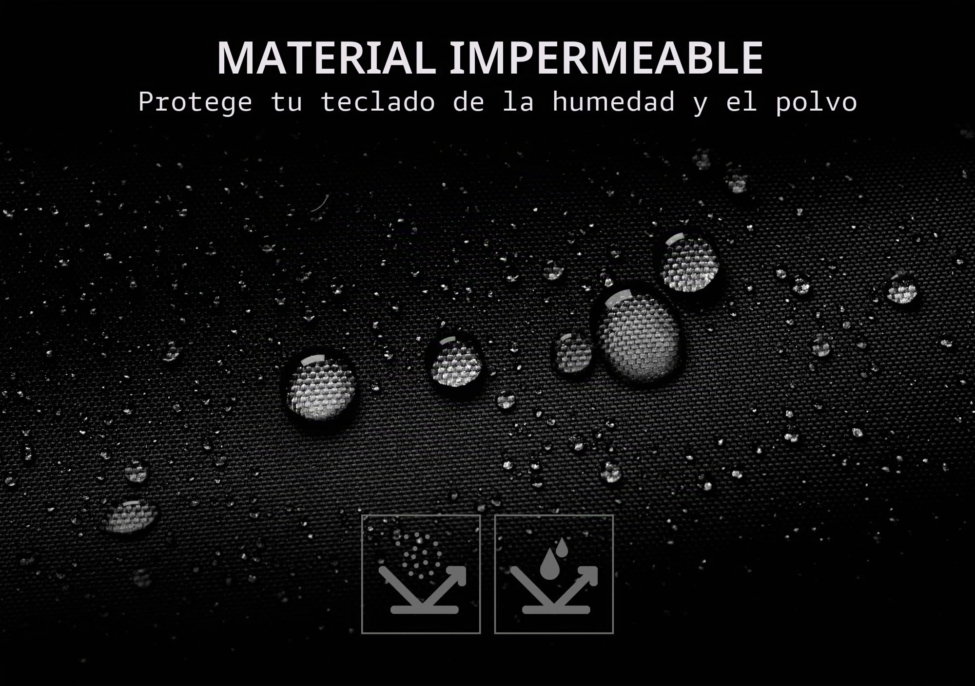 McGrey KBT-3223-88 Carro de transporte con ruedas para teclado y piano con 88 teclas, ligero, cómodo y resistente, acolchado interior grueso, mochila acolchada, impermeable, negro