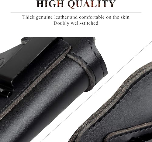 Miniatura 3 de Kosibate IWB - Funda de cuero para pistola G17 19 22 23 26  Sig P226 P229 SP2022  Springfield XD XDS XDMS&W M&P Shiedld 0.354in