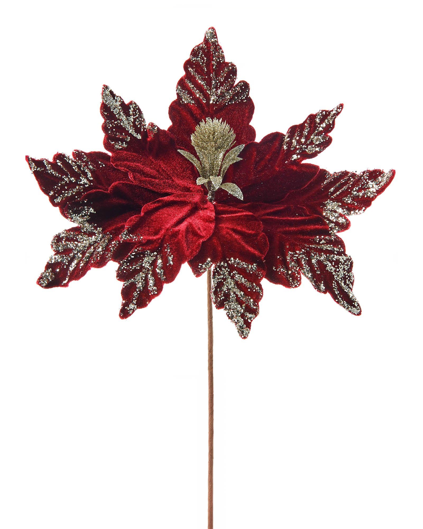 WeRChristmas Artificial Poinsettia Christmas Tree Flower Decoration