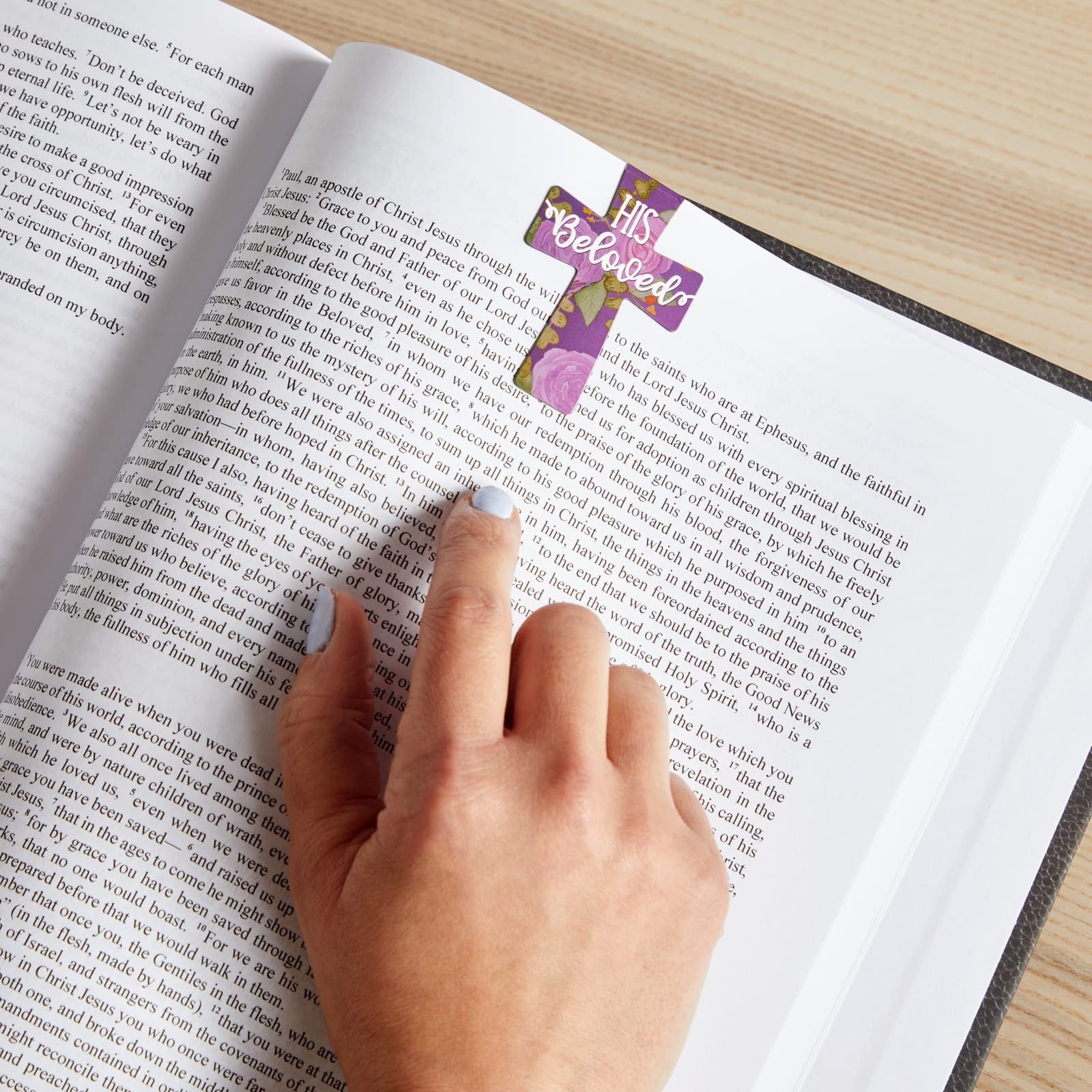 24 Stück christliche magnetische Lesezeichen, florales Kreuz-Lesezeichen, religiöse Magnet-Buch-Seitenmarkierungen für tägliche Motivation, Inspiration, Ermutigung (12 Designs)