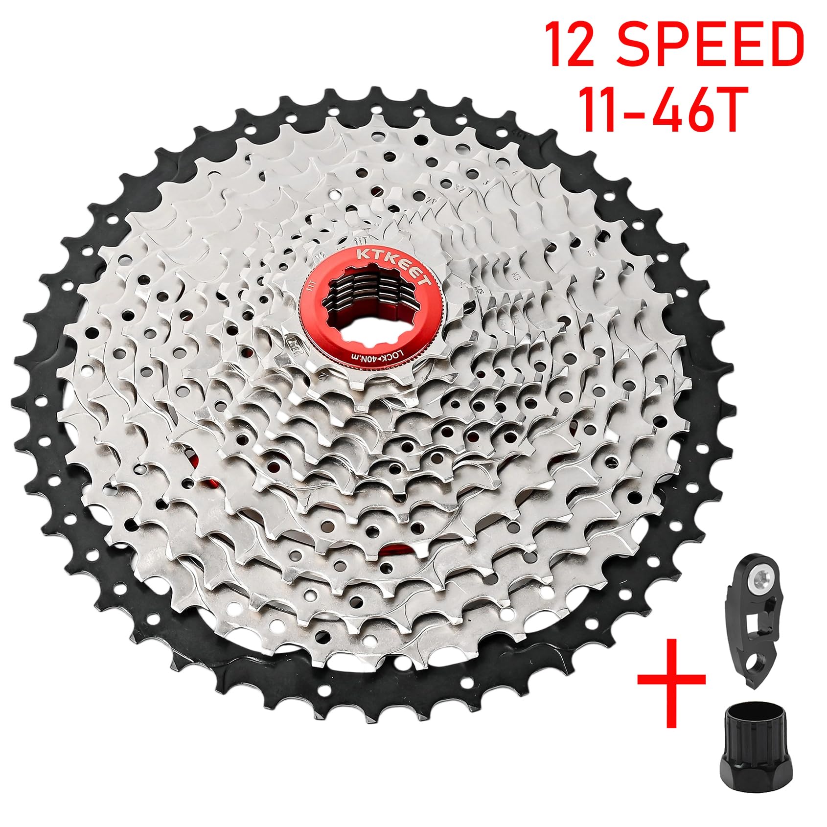 Cassetta per bici a 12 velocità, 11-28T/32T/34T/36T/46T/50T/52T per mountain bike/bici da strada, pignone a 12 velocità, compatibile con Shimano Ultegra XT Sunrace Sram