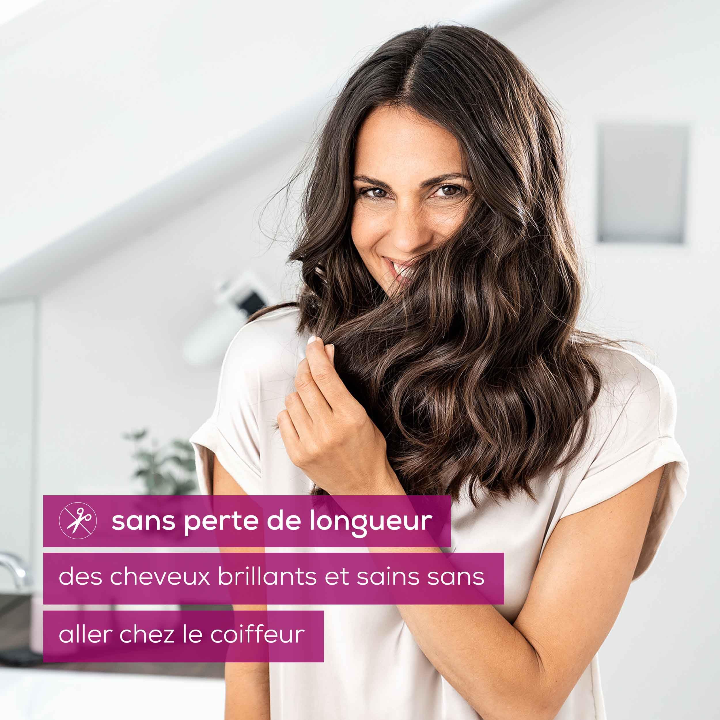 Beurer HT 22 élimine les fourches et les pointes abîmées rapidement et efficacement, sans perte de longueur pour des cheveux sains, avec affichage LED, 2h d'autonomie