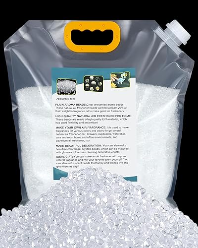3LB Perlas de Aroma Sin Fragancia para Freshies de Coche, Perlas Freshie, Suministros Freshie, DIY, Perlas Eva Naturales Hechas en Casa al Por Mayor