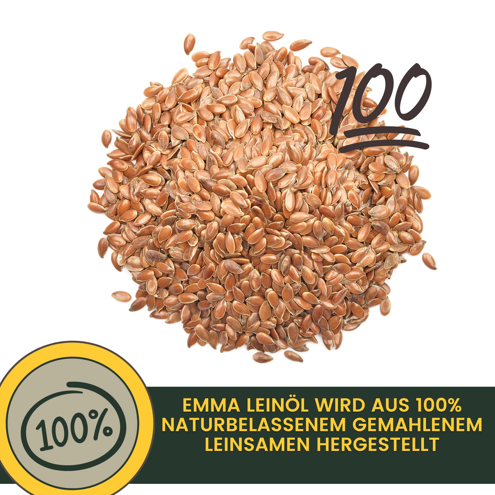 Olio di lino per cavalli e cani mangime per cavalli integratore alimentare I omega 3-6 acidi grassi in olio I spremuto a freddo I vitamine A, D & E I per pelo lucido ed energia I 100% naturale 2,5L