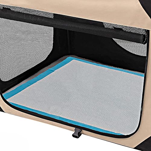 Miniatura 6 de Almohadillas grandes para entrenamiento de mascotas y cachorros, almohadilla para orina para perros de 24 x 24 pulgadas, 80 unidades súper