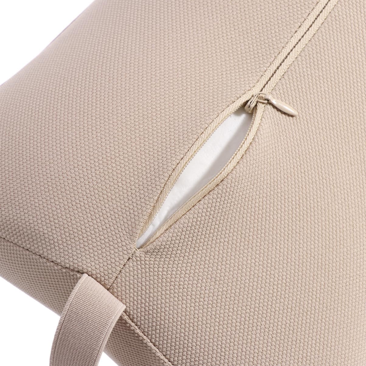 CHILDWEET Memory Foam Neck Pillow Backrest Cushion Set for Cars Ergonomic Support for Neck and Back Pain Relief Creamy