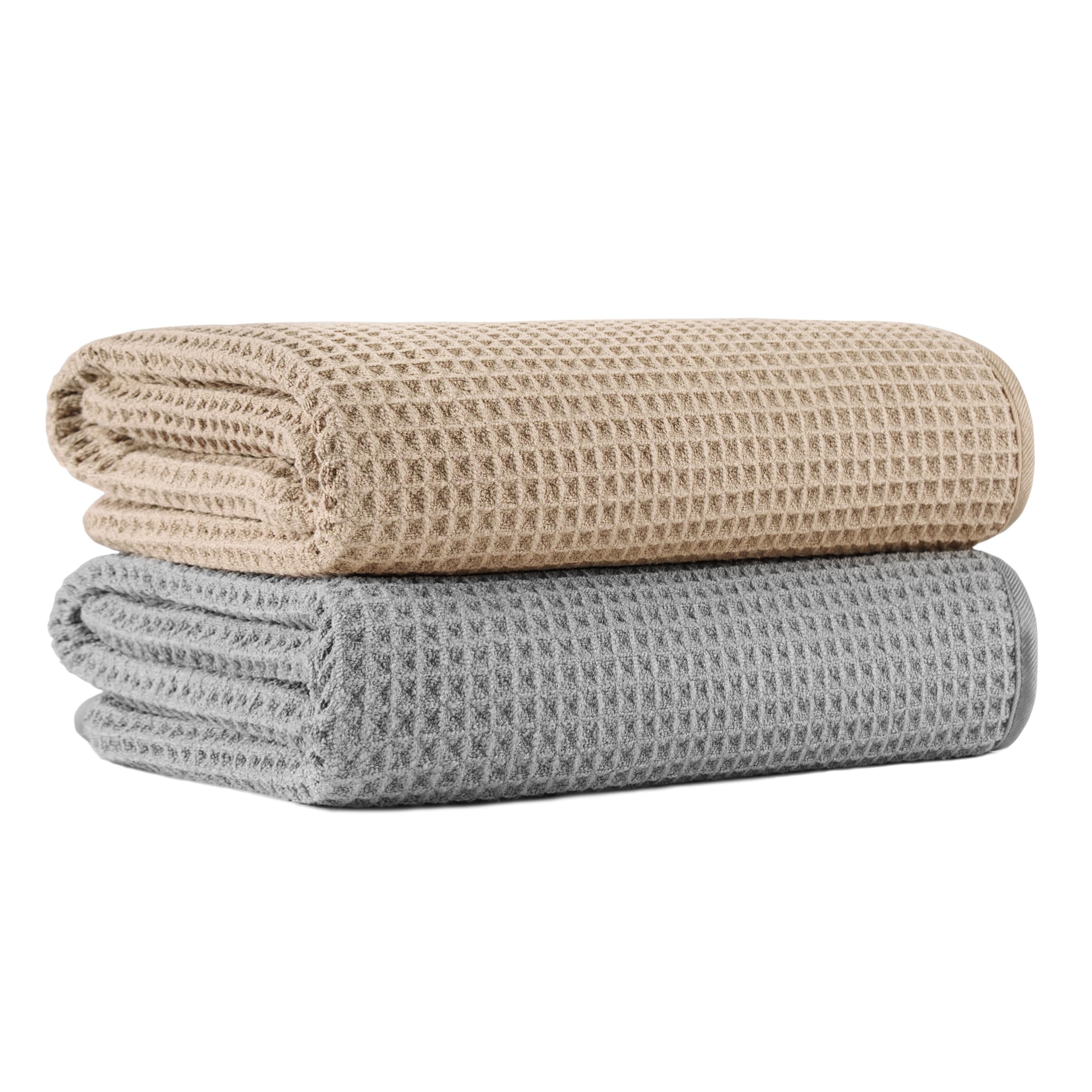 MICROFI New Microfiber Waffle Bath Towels