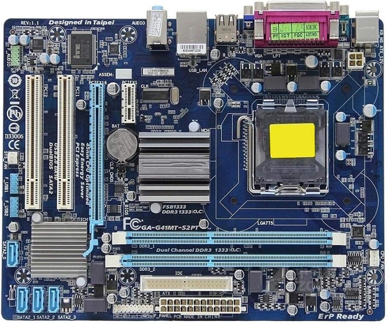 WSDSB ComputerMotherboard für Gigabyte GAG41MTS2PT DesktopBoard G41