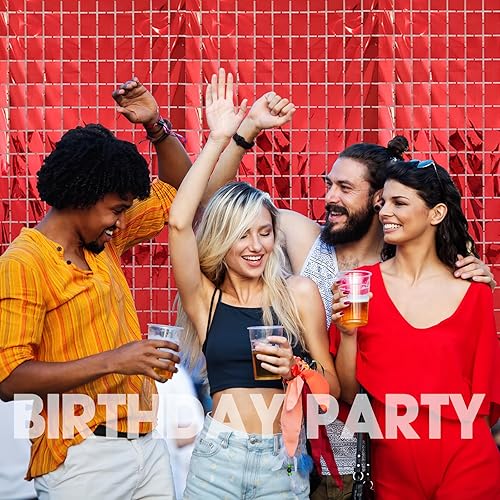 Miniatura 10 de Fondo de pared dorado brillante cortina de fondo cuadrada 2 piezas de 33 x 66 pies de fondo dorado para decoración de fiestas