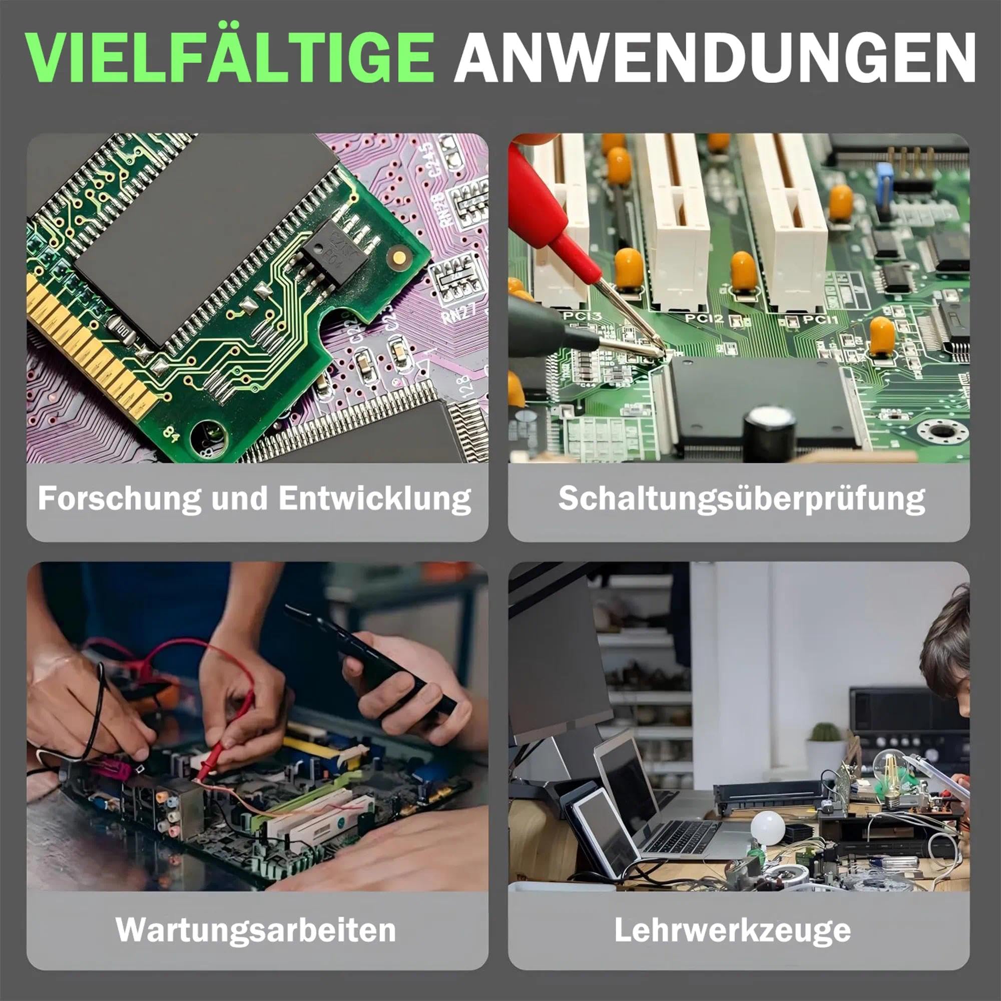 Hantek HDP1160V4S Programmierbares DC/AC Labornetzteil 160V 4A 180W 10-100mV/1mA 4-stelliger Display-Eingang 230V/115V Speicherfunktionen bis zu 10 Gruppen, Produktionslinie, Heimreparatur