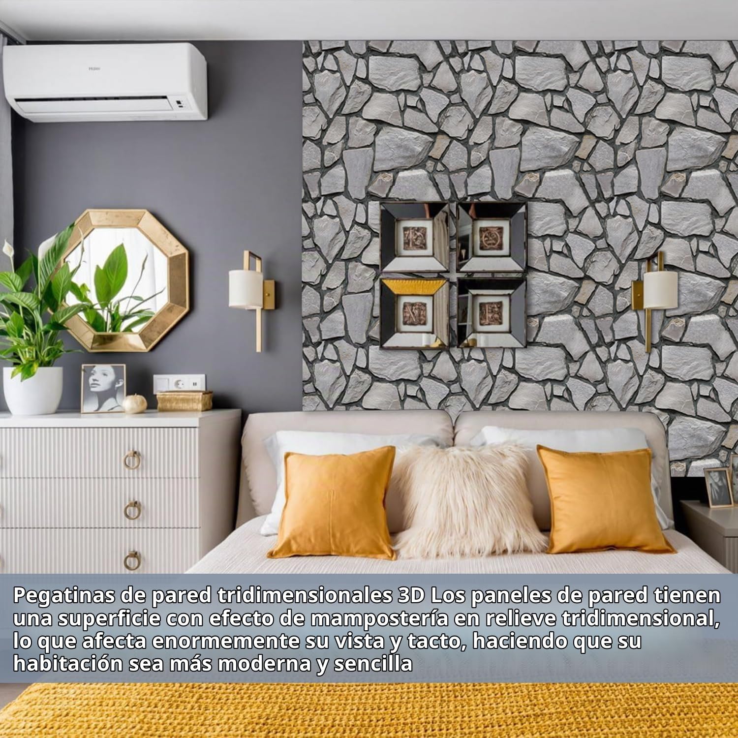 30 Piezas Papel 3D Ladrillo Pared Autoadhesivo, 30 x 30 cm Grueso Impermeable PVC Panel Decorativo Pared, Revestimiento de Paredes, Pegatinas 3D Pared para Paredes de Cocina, Oficina, Dormitorio