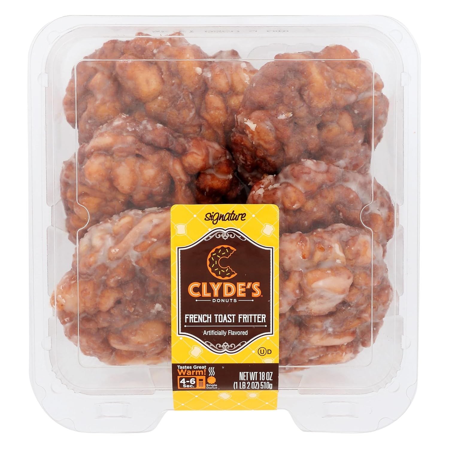 Clyde's French Toast Fritters, 18 Ounce - Crispy Bite-Sized Breakfast Treats for Quick Meals