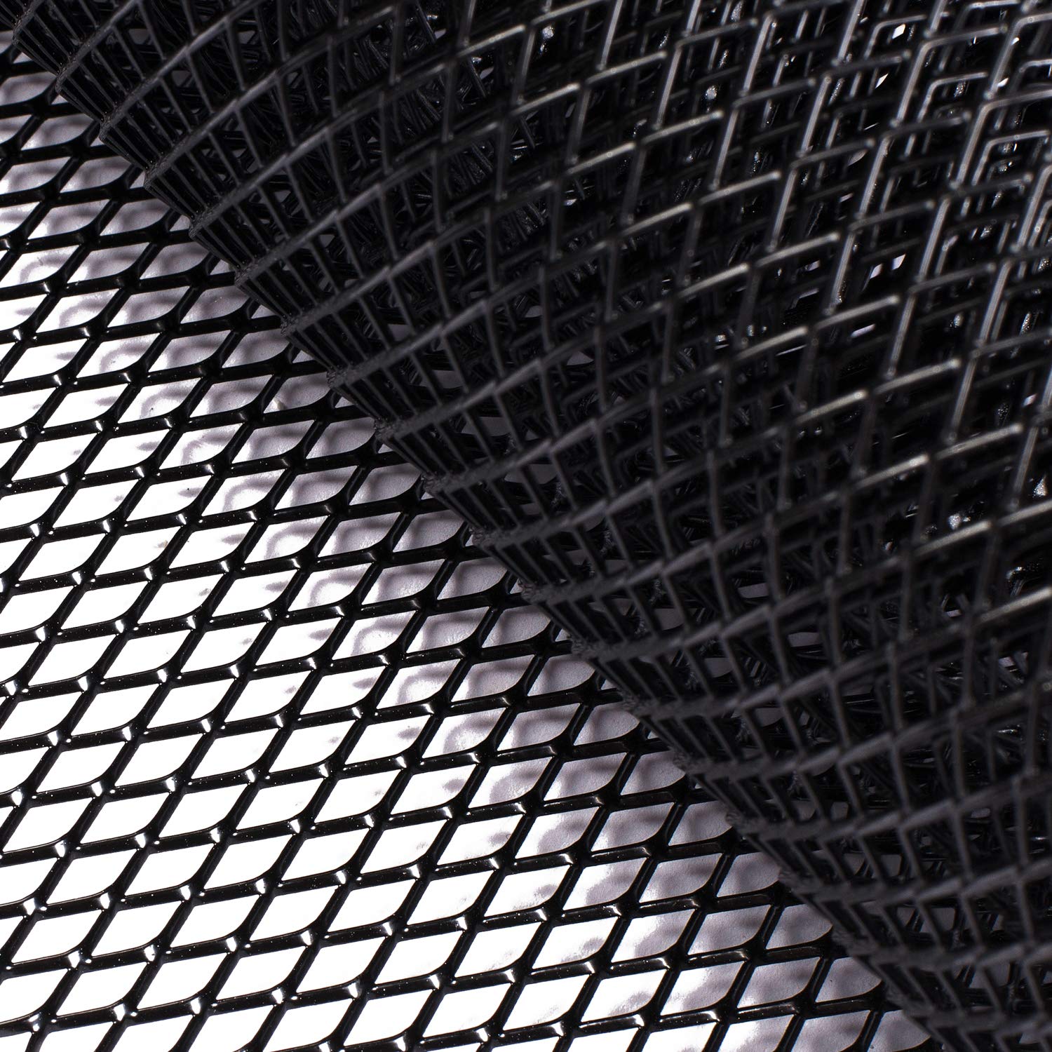 Maille Losange 8mm Grille De Radiateur Noire Pour Voiture