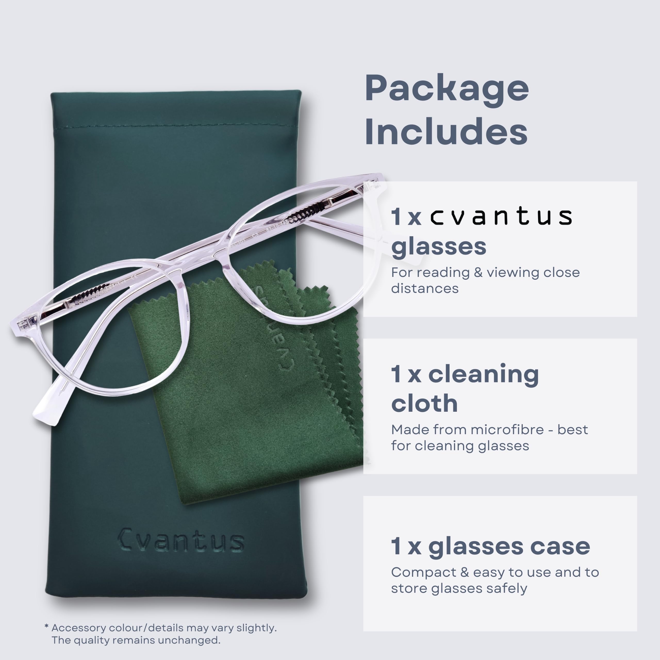 Cvantus Gafas de lectura prémium | Graduación de calidad, realizada por optometristas | Protección luz azul & UV, Antirreflejos | Gafas de lectura redondas para hombre y mujer