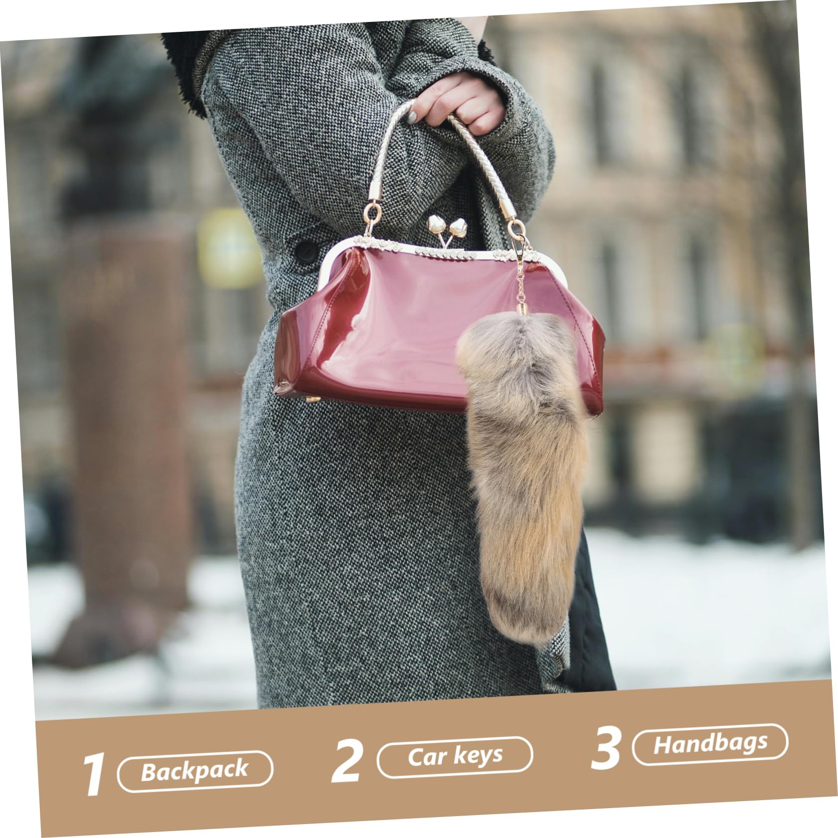 SOIMISS 5piezas Llaveros De De Animal De Peluche Colgante Decorativo Ligero y Práctico Accesorio Encantador Para Llaves y Bolsos Para y Uso Diario