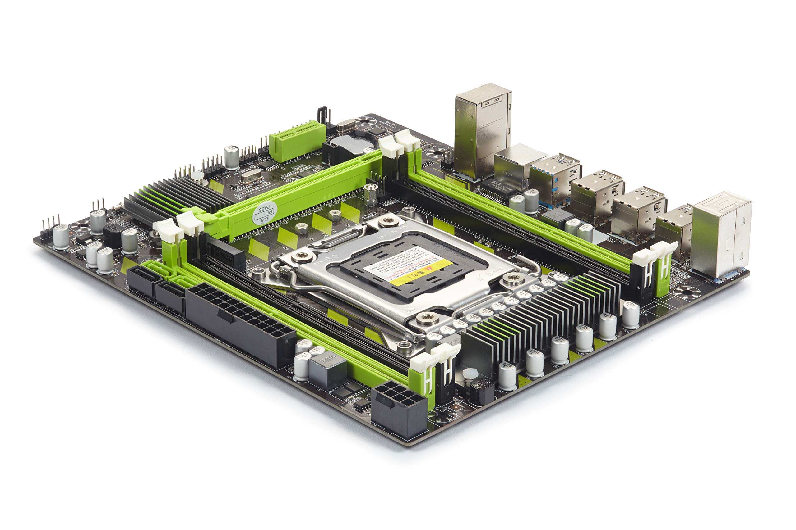 LGA 2011 Moederbord, X79G-A M-ATX Moederbord voor Xeon E5 V1 V2, Core I7 CPU, PCIE 16X, 4xDDR3, 4xSATA2.0, 12xUSB2.0, 1xNVME M.2, 1x8pin,1x24pin