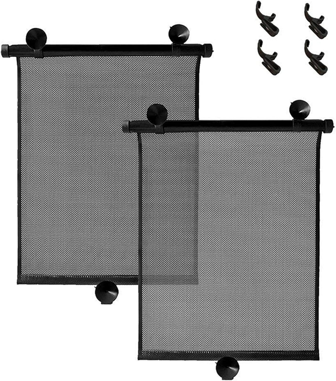 Sun Shades for Car Windows,2PCS Car Window Shade with Clips Suction