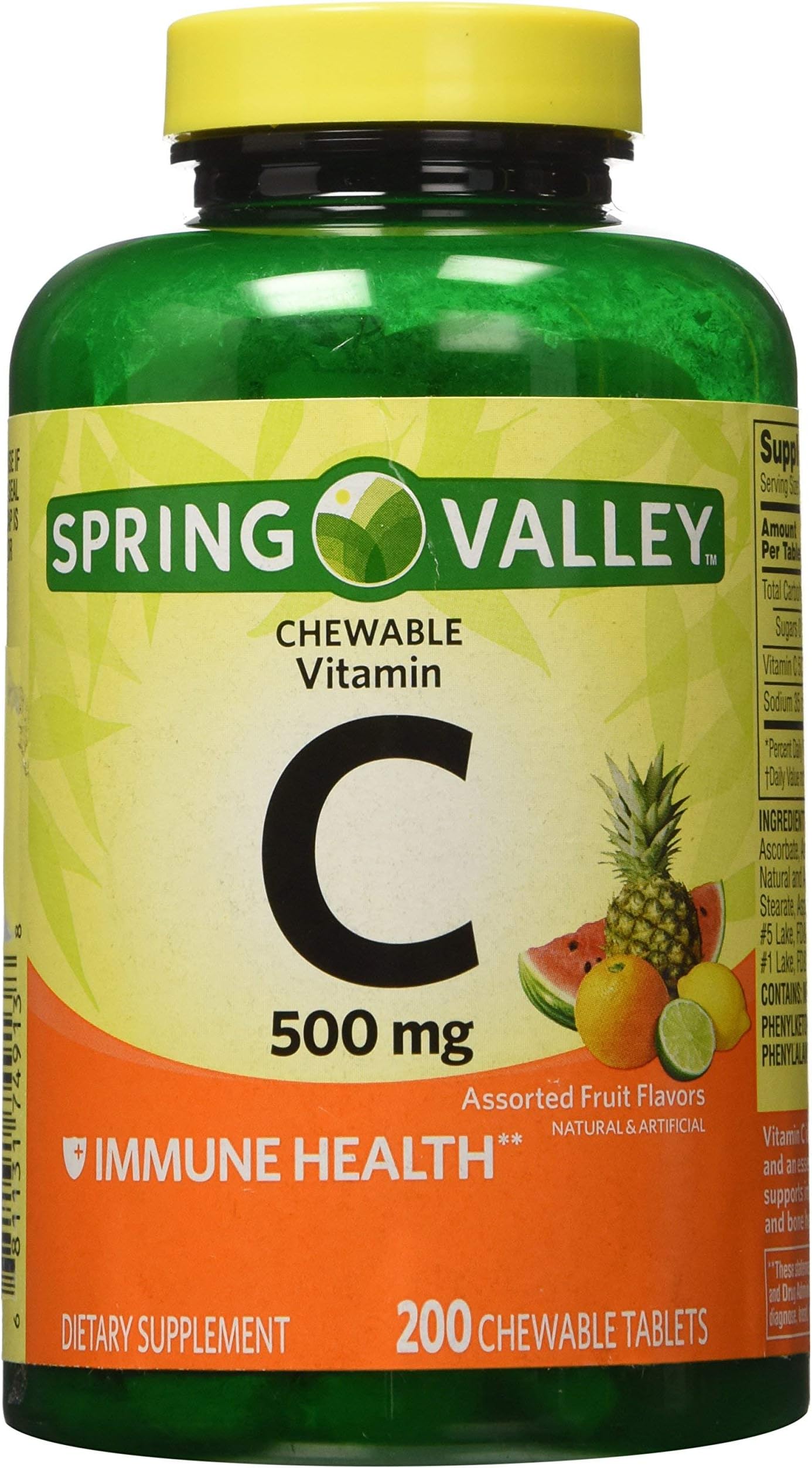 Spring Valley Vitamin C Multiple Fruit Flavors 500 mg